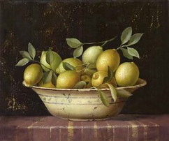 Fabrice de Villeneuve Bowl of Lemons