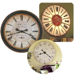 Oversized Antique Style Wall Clocks